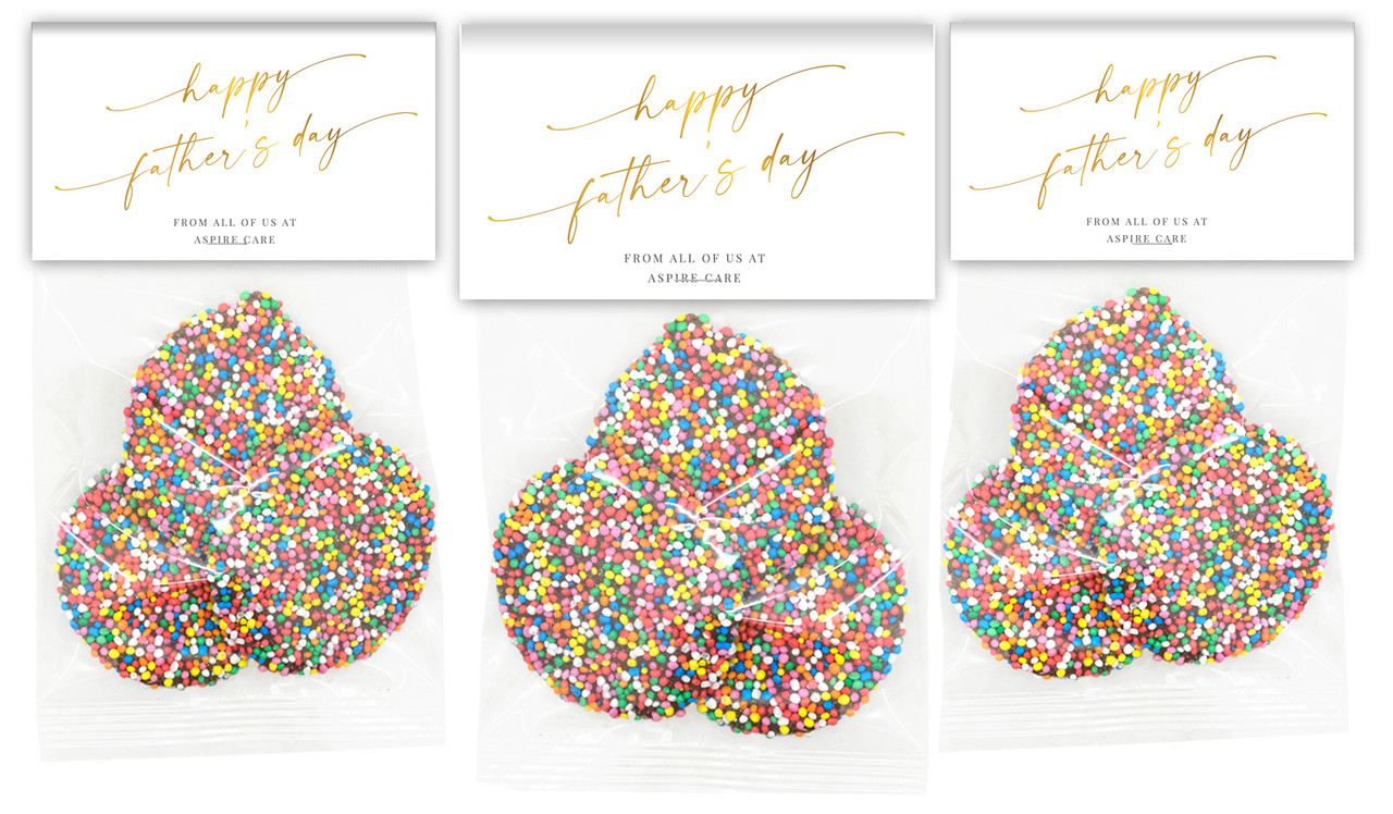 Golden Script Fathers Day Custom Speckle Bag