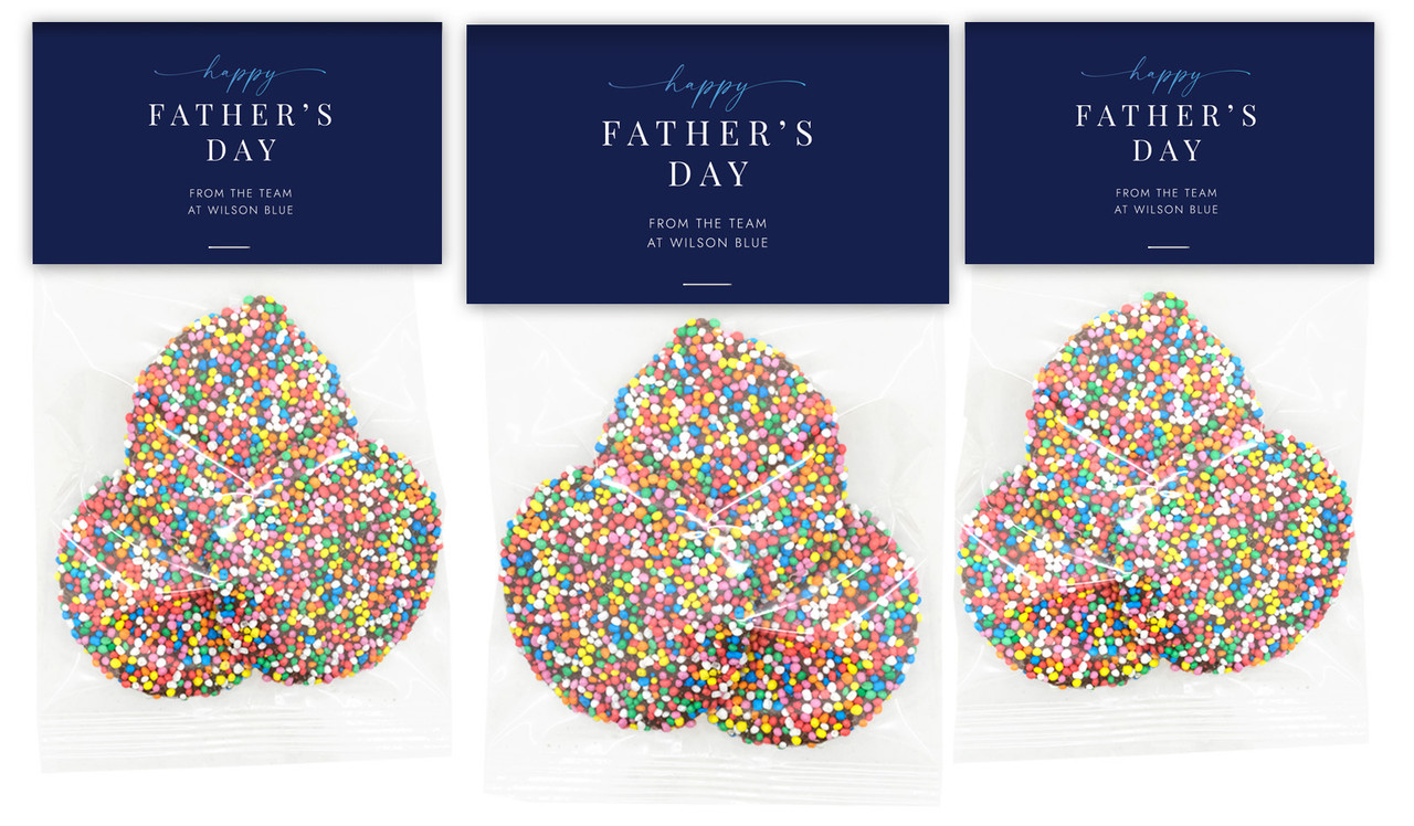 Navy Blue Fathers Day Custom Speckle Bag