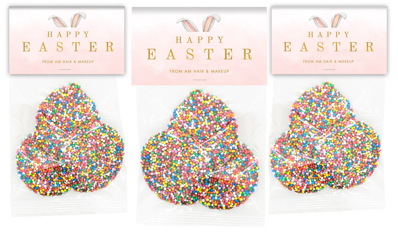 Blush Bunny Ears Personalised Easter Speckle Bag