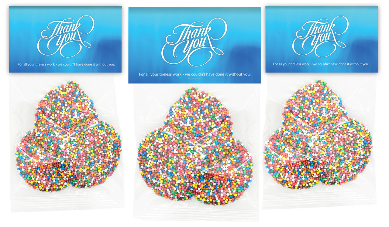 Cursive Personalised Thank You Speckle Bag