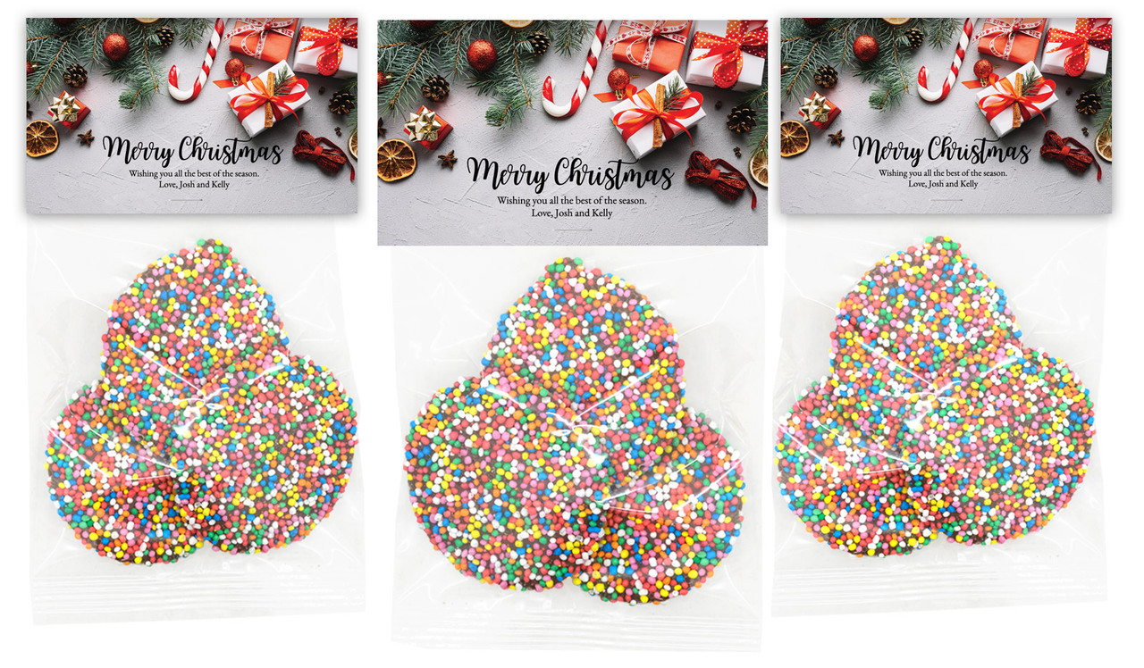 Christmas Background Personalised Speckle Bag