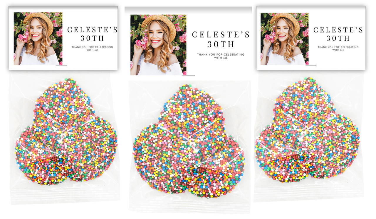 Simple Photo Birthday Custom Speckle Bag