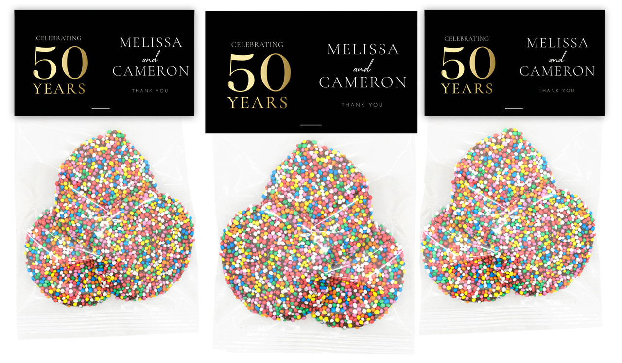Big 50 Anniversary Personalised Speckle Bag