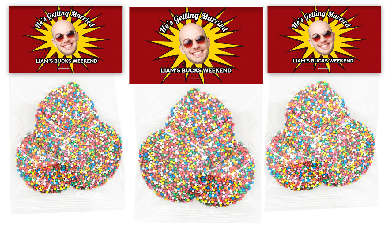 Face Splash Bucks Night Personalised Speckle Bag