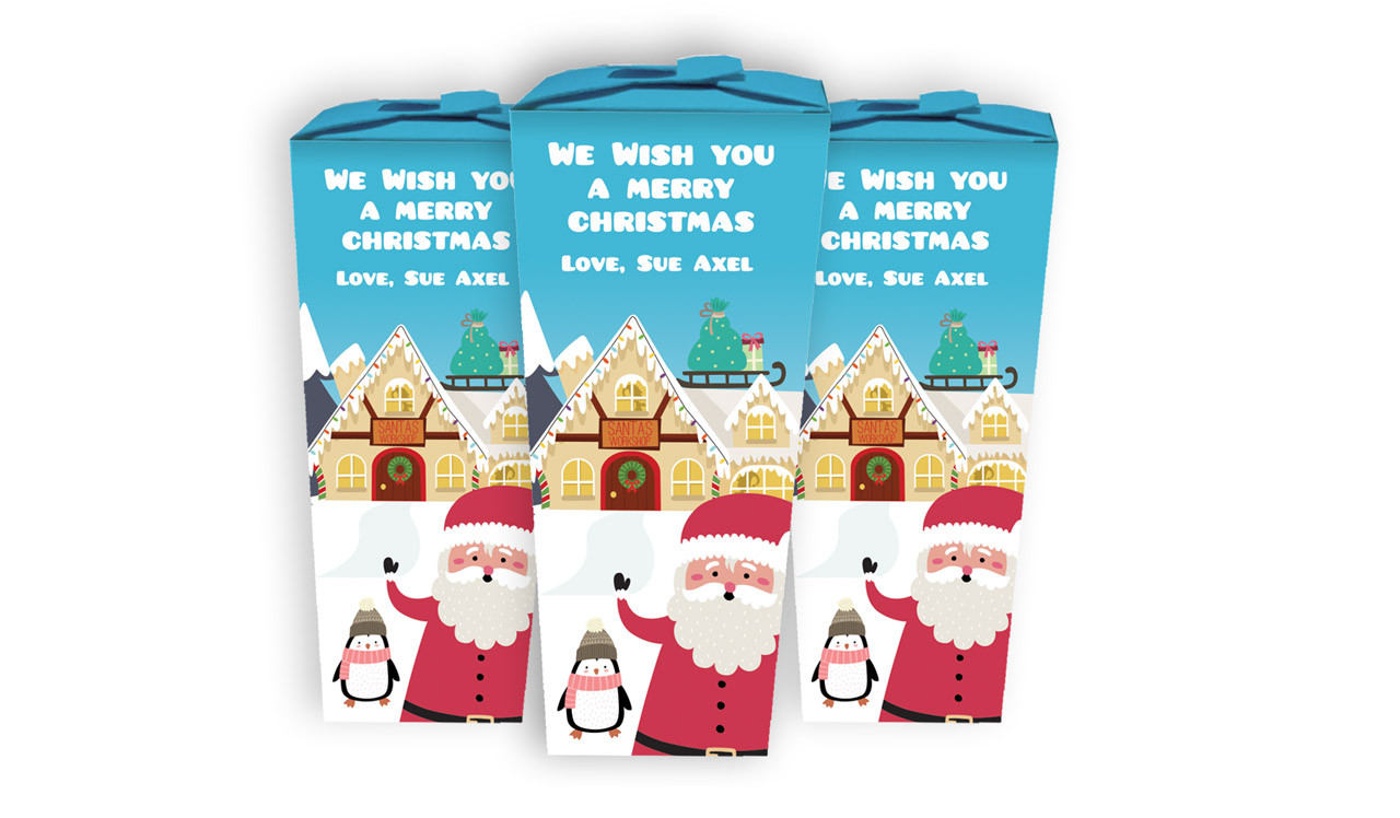 At The North Pole Christmas Personalised Chocabox