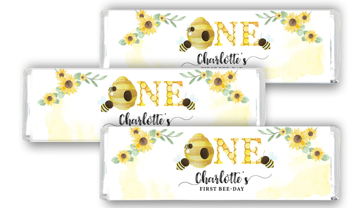 Bee 1st Birthday Personalised Birthday Cadbury Chocolate Bar