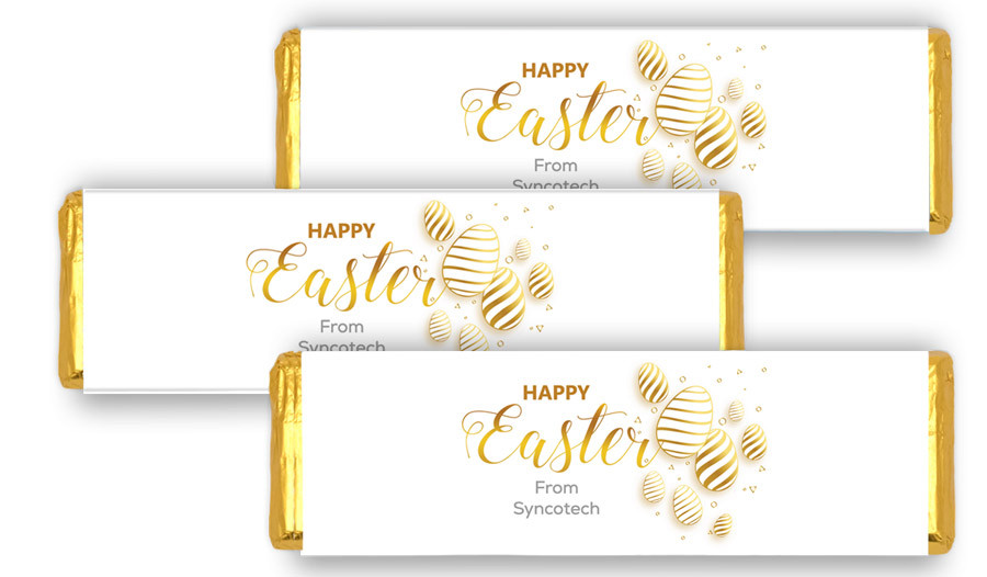 Bright Shiny Eggs Easter Personalised Cadbury Chocolate Bar