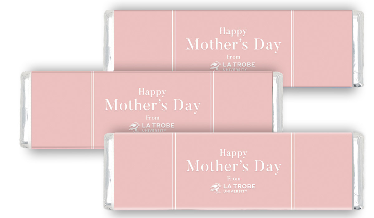 Simple Pink Mother's Day Custom Cadbury Chocolate Bar