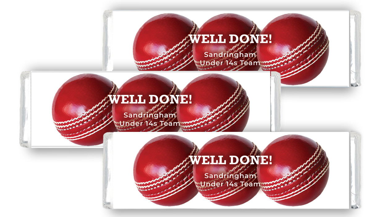 Cricket Ball Custom Cadbury Chocolate Bar