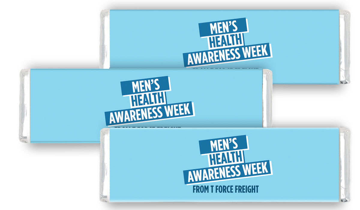 Angled Banner Men's Health / Movember Personalised Cadbury Chocolate Bar