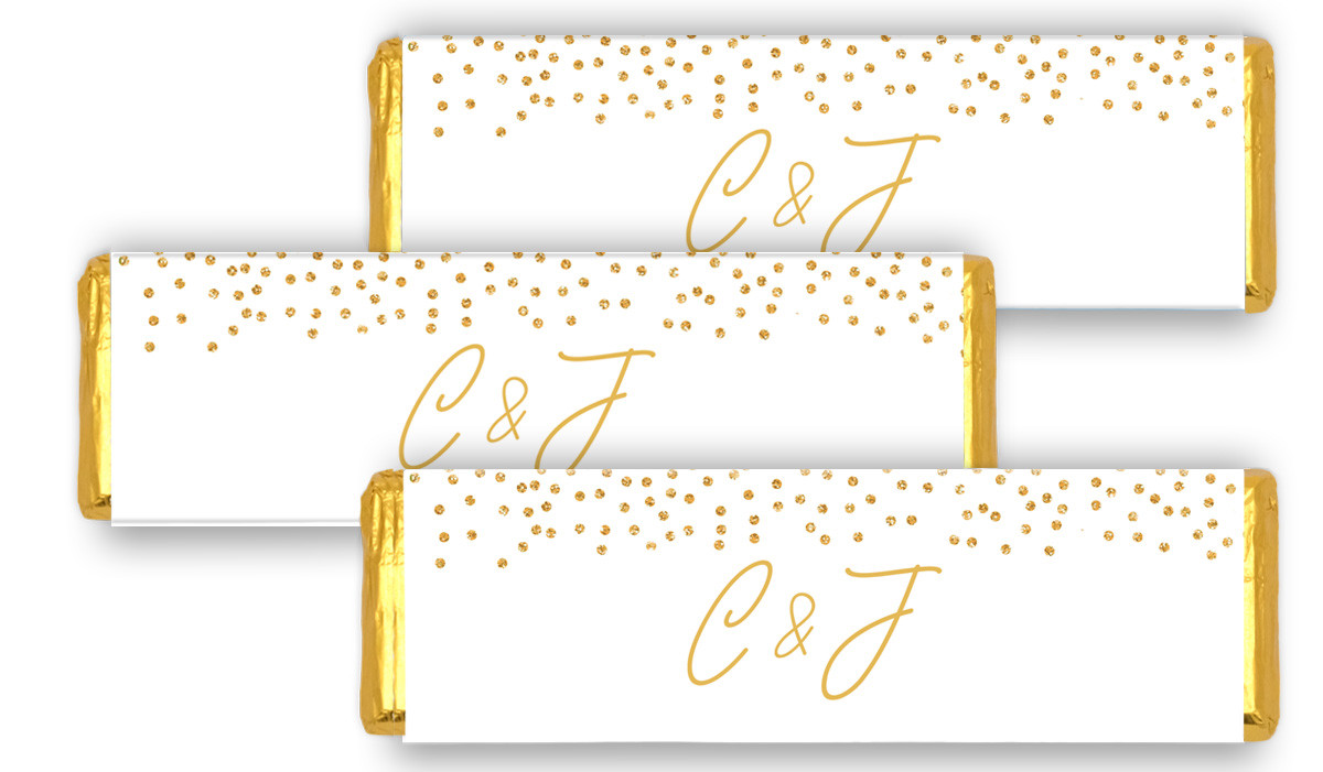 Gold Confetti Cadbury Chocolate Bar