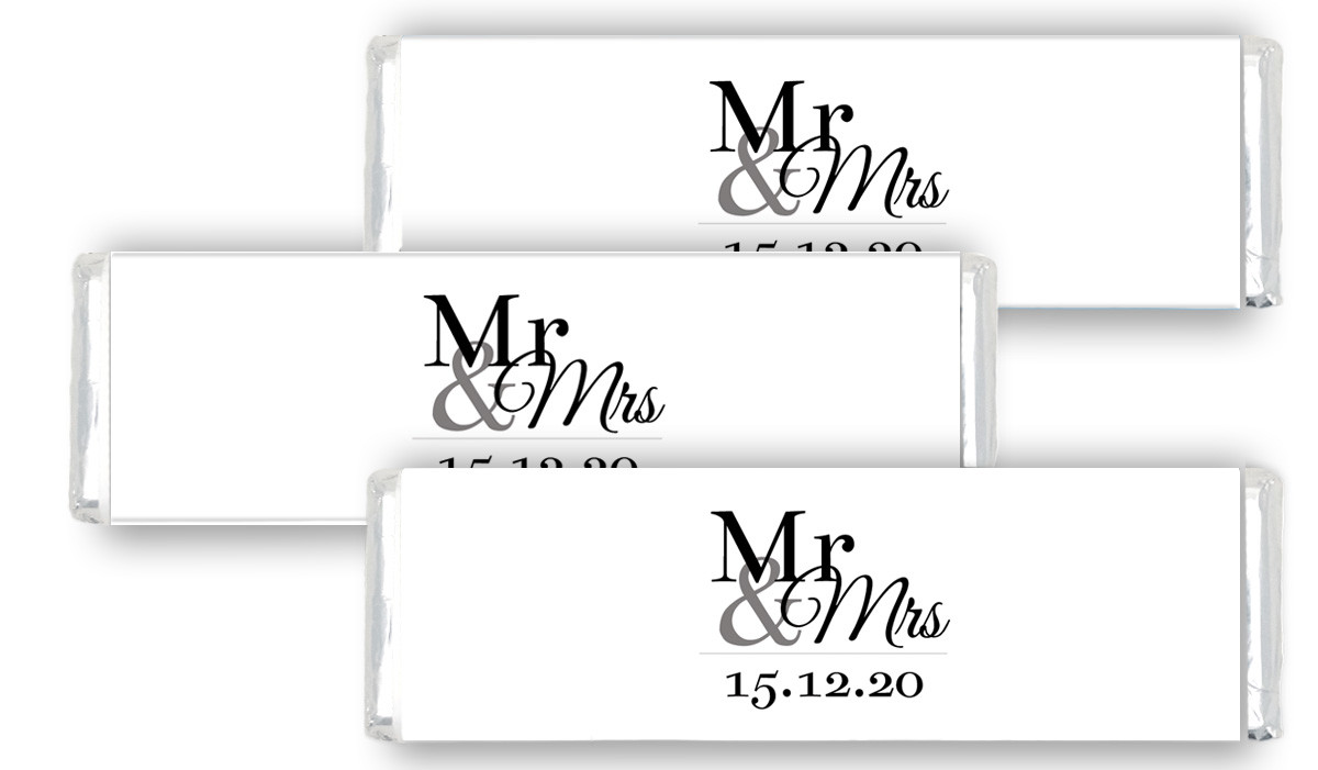 Mr And Mrs Announcement Wedding Cadbury Chocolate Bar