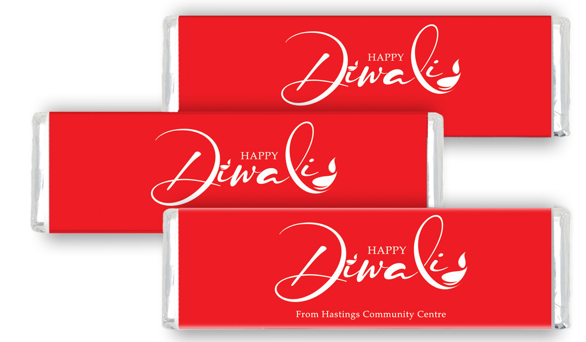 Red Personalised Diwali Cadbury Chocolate Bar