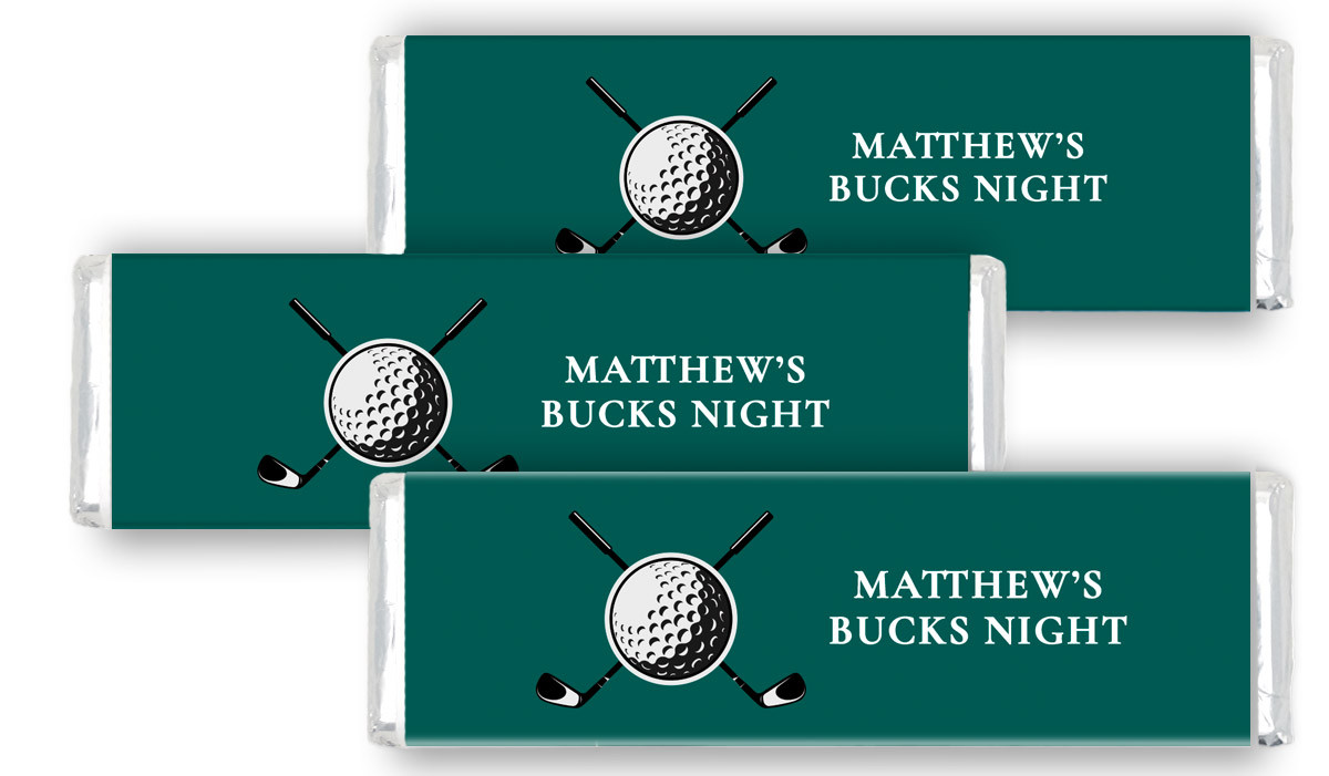 Golf Bucks Night Personalised Cadbury Chocolate Bar