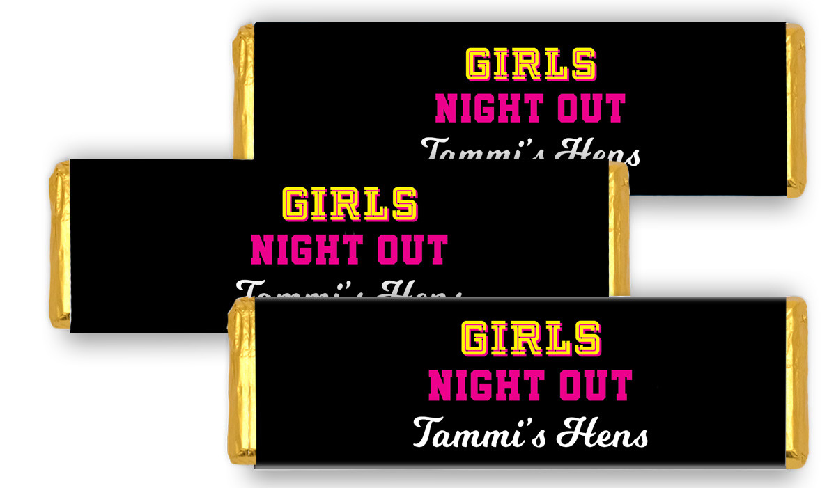 Bold Text Hens Night Custom Cadbury Chocolate Bar