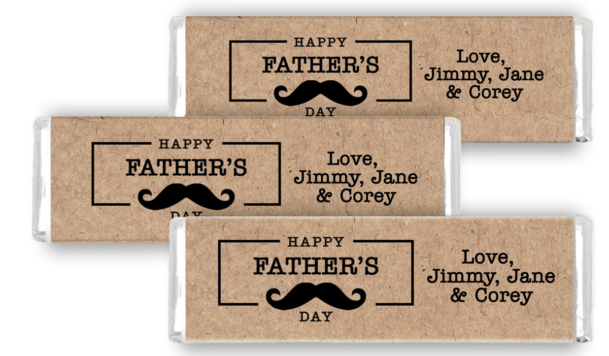 Kraft Moustache Personalised Father's Day Cadbury Chocolate Bar