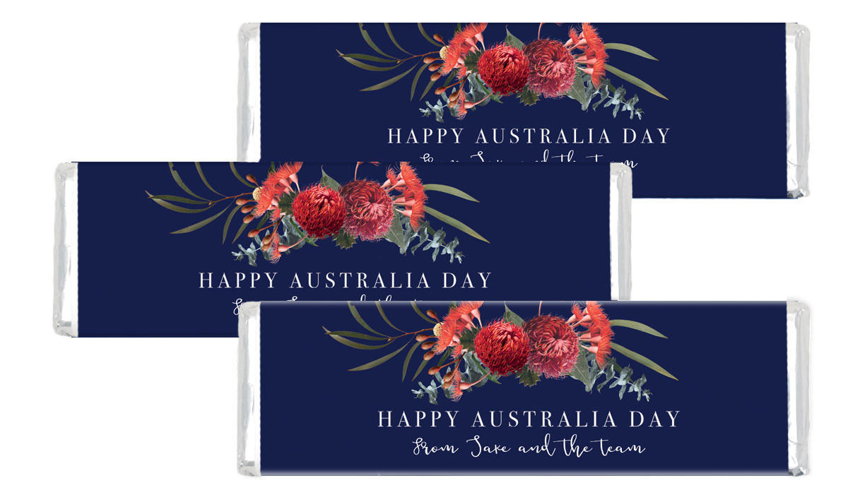 Native Flowers Australia Day Cadbury Chocolate Bar