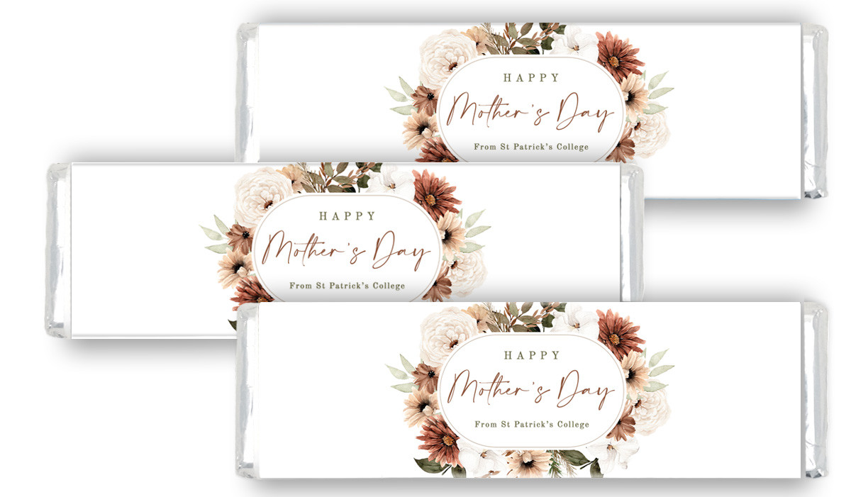 Elegant Flowers Mother's Day Cadbury Chocolate Bar