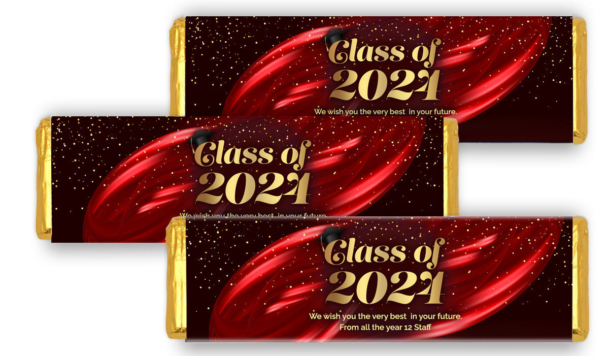 Red Curtain Graduation Cadbury Chocolate Bar