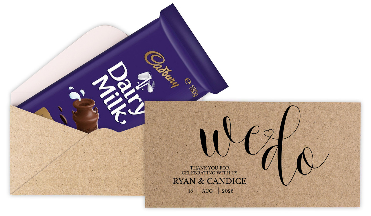 We Do Personalised Cadbury Bar Box (Box Only)
