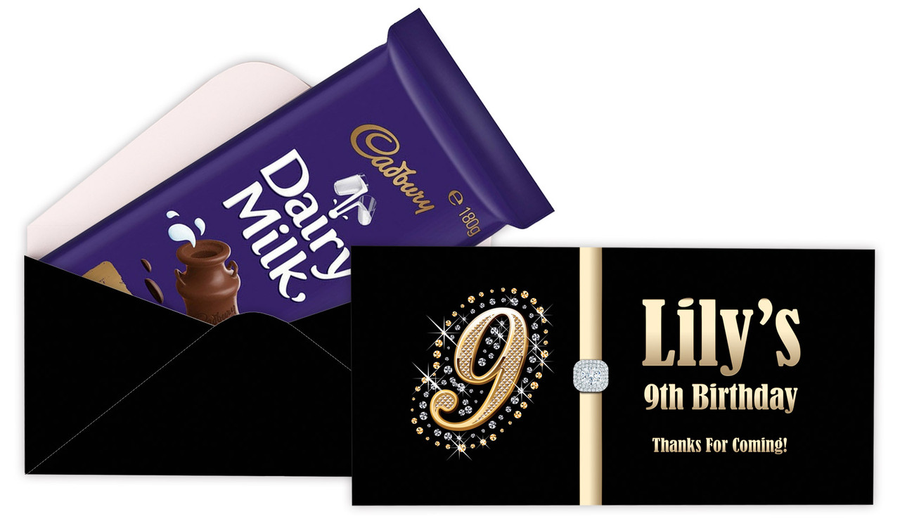 Golden Number Personalised Cadbury Bar Box (Box Only)