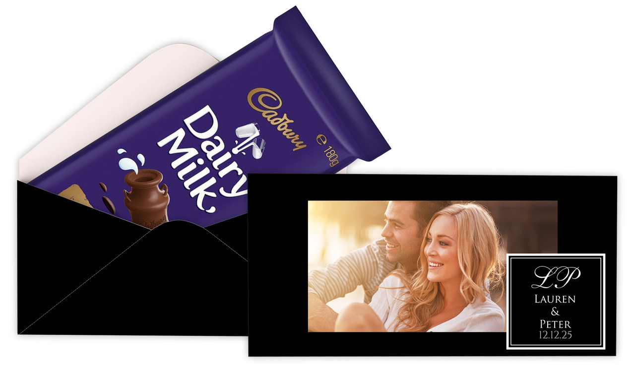 A Photo With Square Personalised Cadbury Bar Box (Box Only)