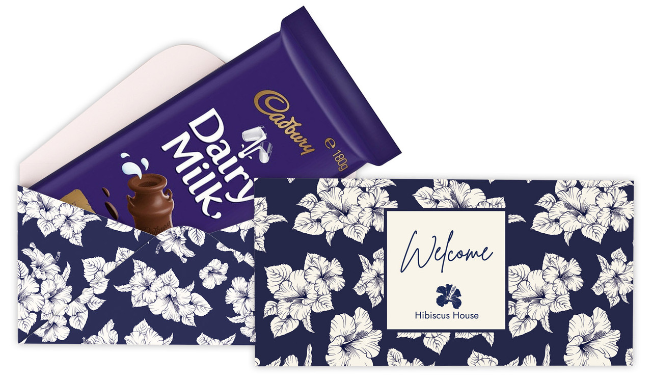 Hibiscus Hospitality Branded Cadbury Bar Box (Box Only)