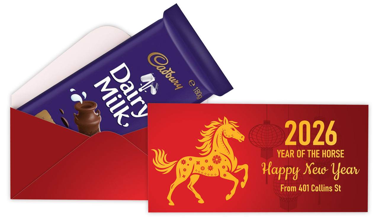 Happy Chinese New Year Personalised Cadbury Bar Box (Box Only)