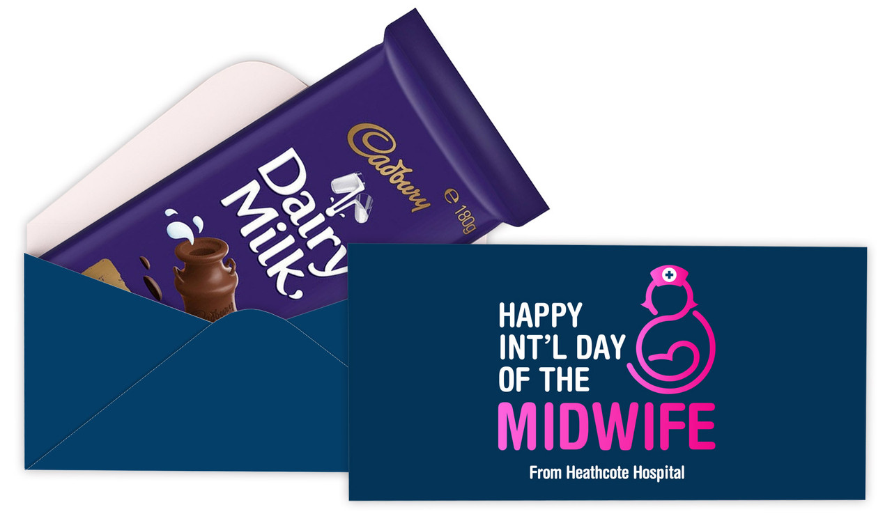 International Midwife Day Cadbury Bar Box (Box Only)