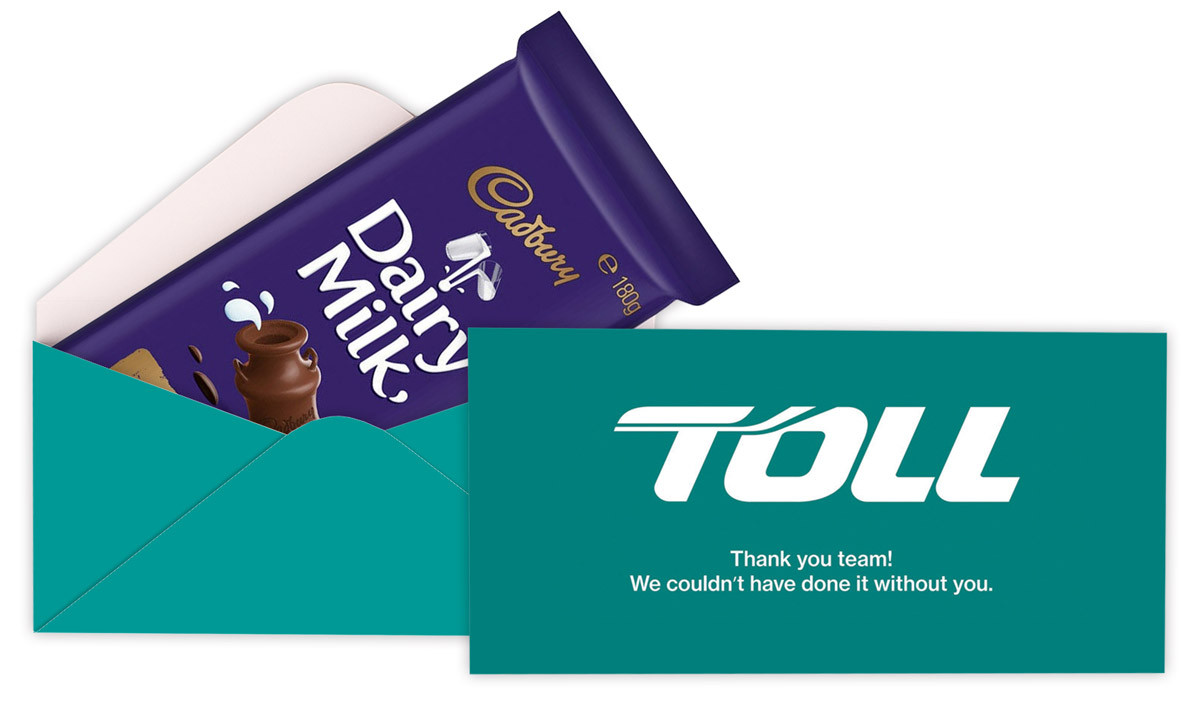 Courier Transport Branded Cadbury Bar Box (Box Only)