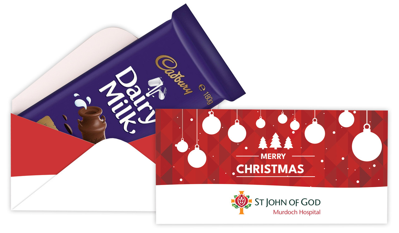 Corporate Custom Christmas Cadbury Bar Box (Box Only)