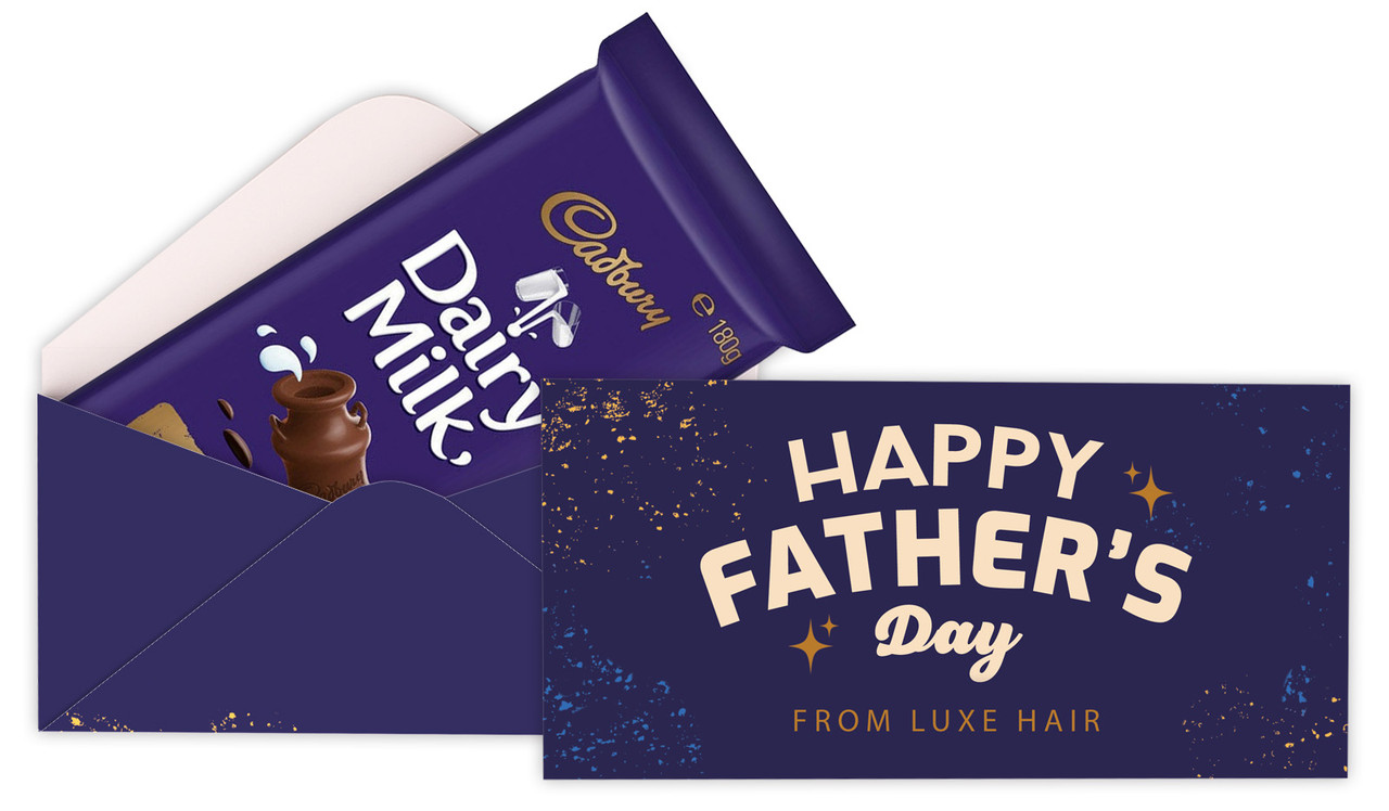 Night Sky Fathers Day Custom Cadbury Bar Box (Box Only)
