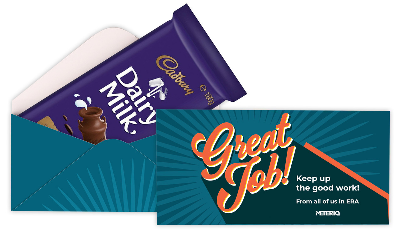 Retro Congratulations Personalised Cadbury Bar Box (Box Only)
