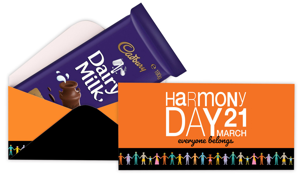 Harmony Day Branded Cadbury Bar Box (Box Only)