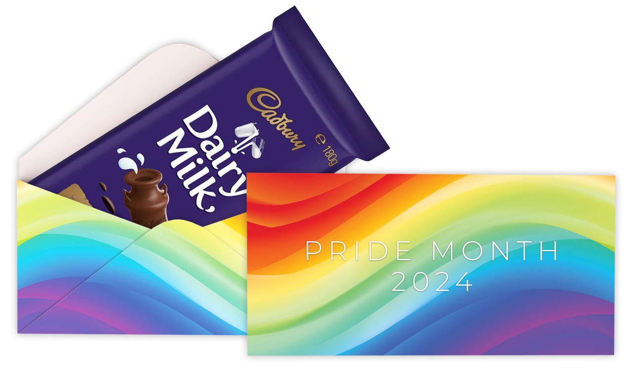Contemporary Pride Personalised Cadbury Bar Box