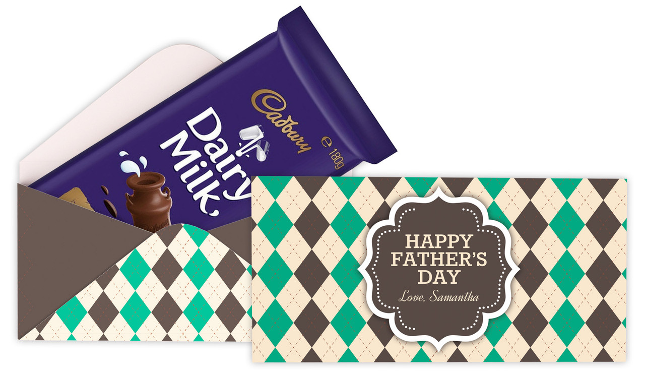 Argyle Fathers Day Personalised Cadbury Bar Box (Box Only)