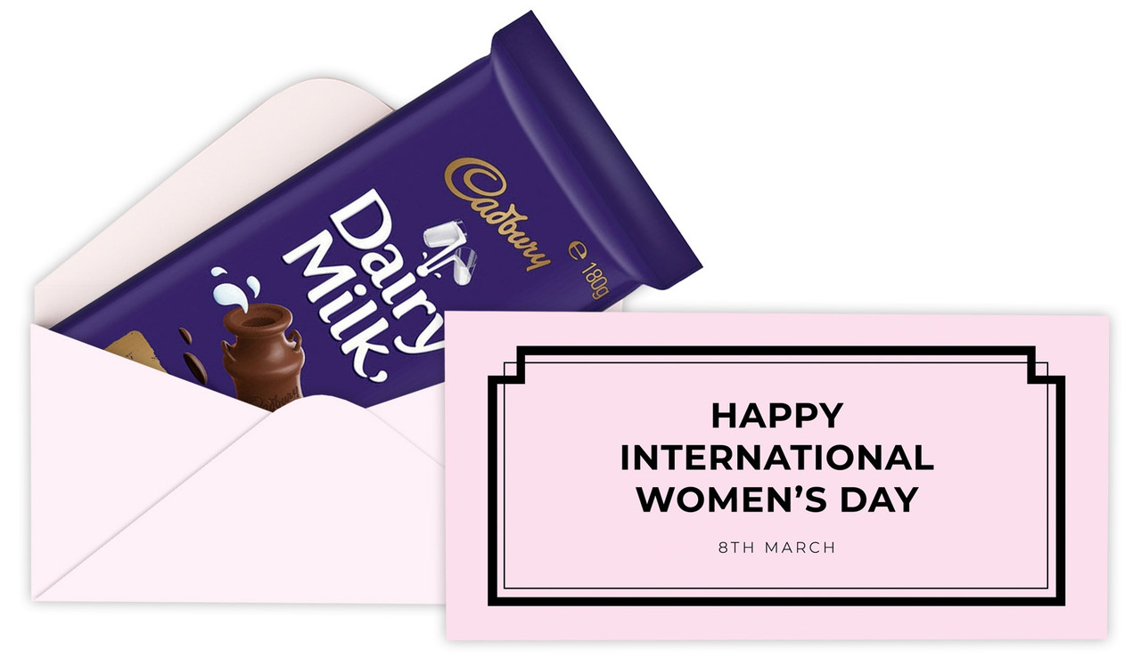 Chic Personalised Womens Day Cadbury Bar Box (Box Only)