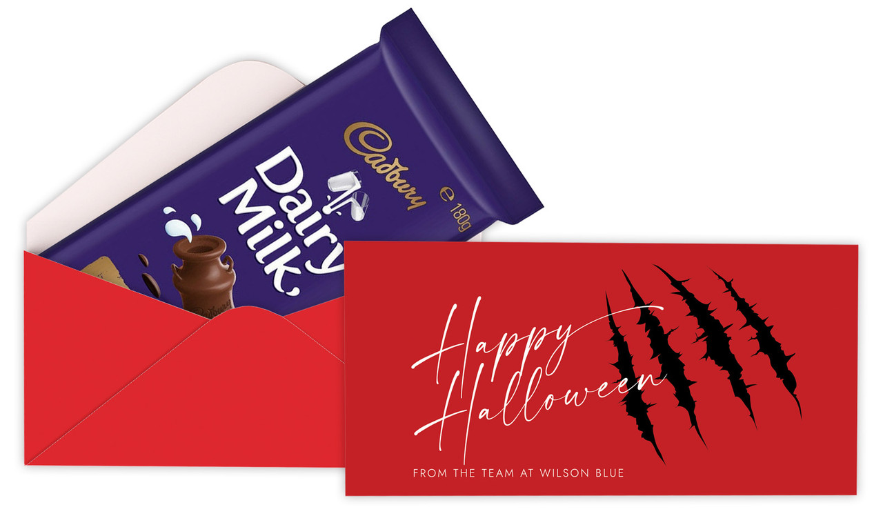 Slash Personalised Halloween Cadbury Bar Box (Box Only)