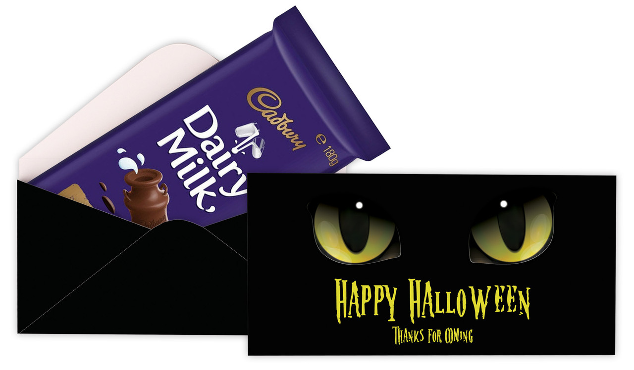 Cats Eyes Personalised Halloween Cadbury Bar Box (Box Only)