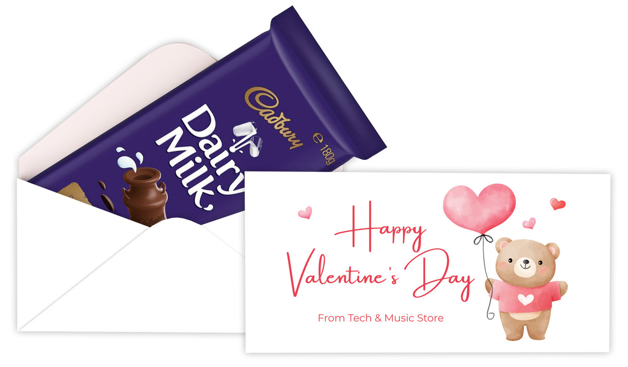 Bear Balloon Valentine's Day Cadbury Bar Box (Box Only)