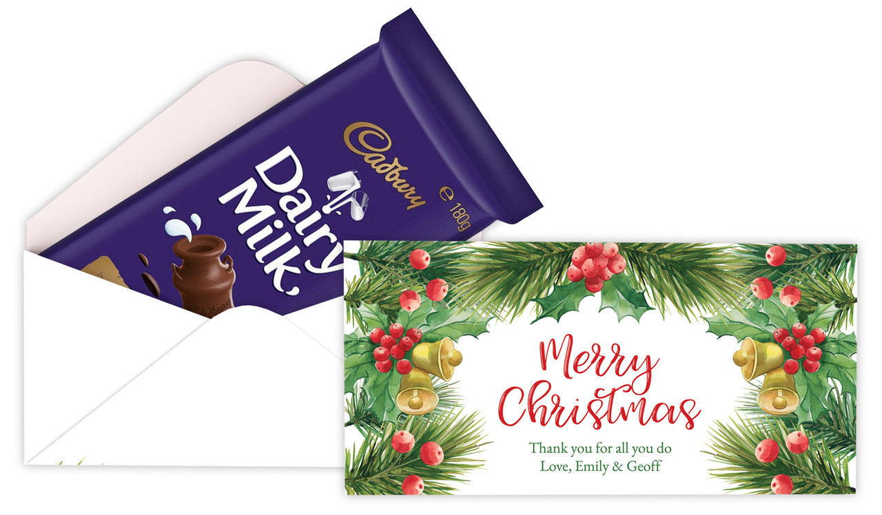Branch Border Custom Christmas Cadbury Bar Box (Box Only)