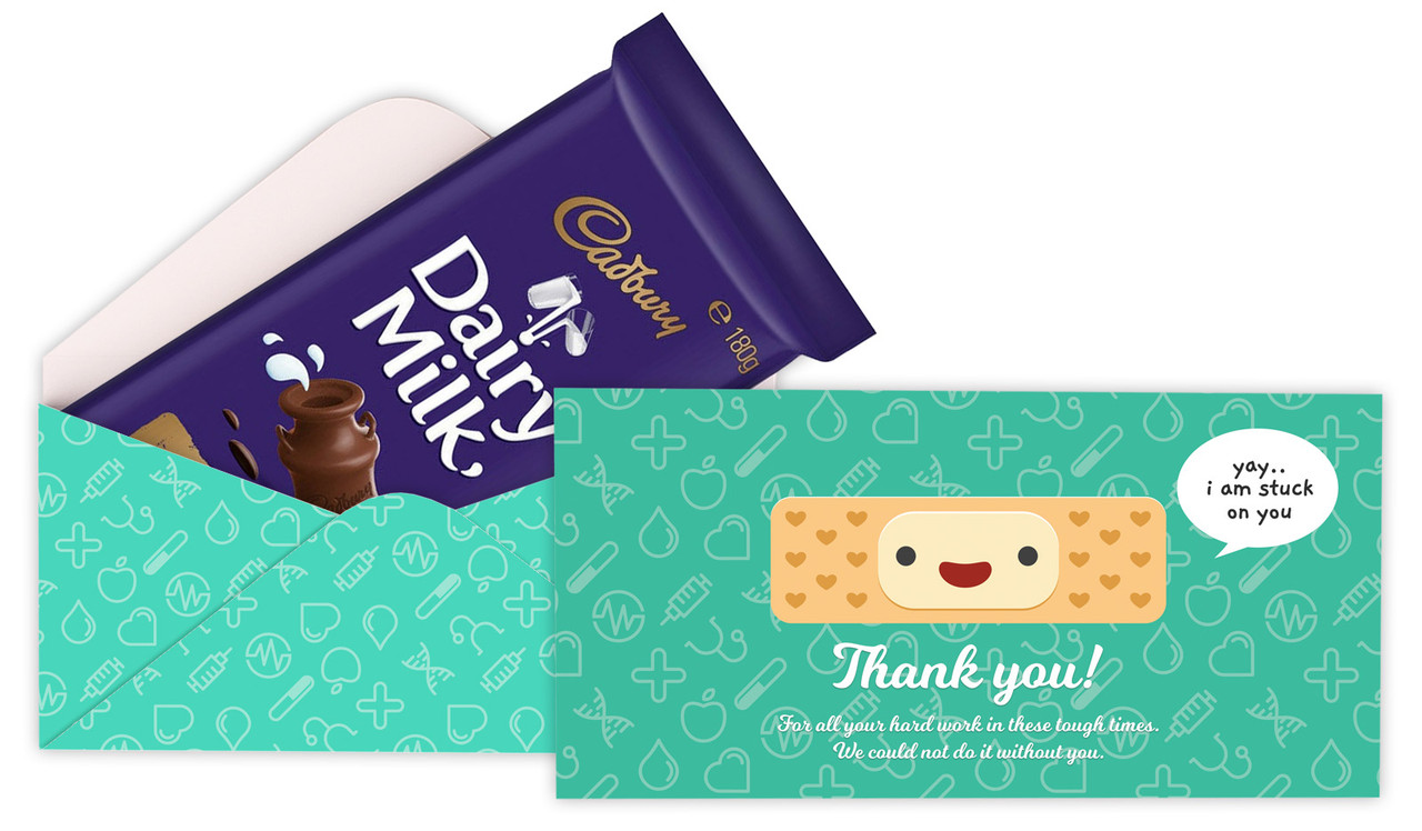 Happy Band Aid Chocolate Personalised Cadbury Bar Box (Box Only)