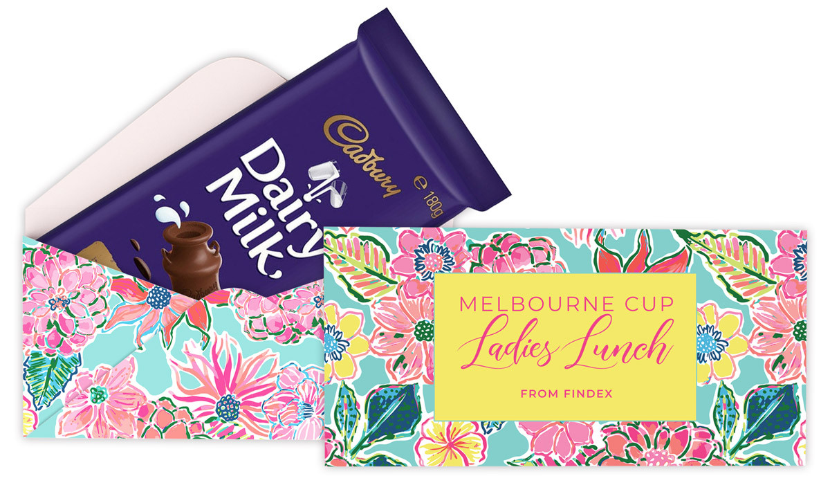 Spring Flowers Melbourne Cup Horse Racing Cadbury Bar Box (Box Only)