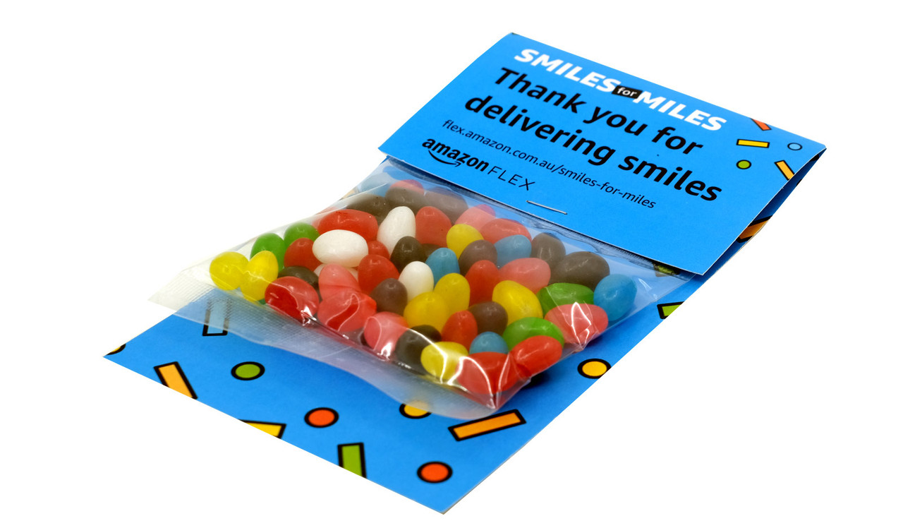 Example with mulitcoloured jelly beans