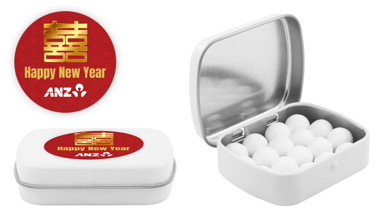Double Happiness Chinese New Year Personalised Mint Tins
