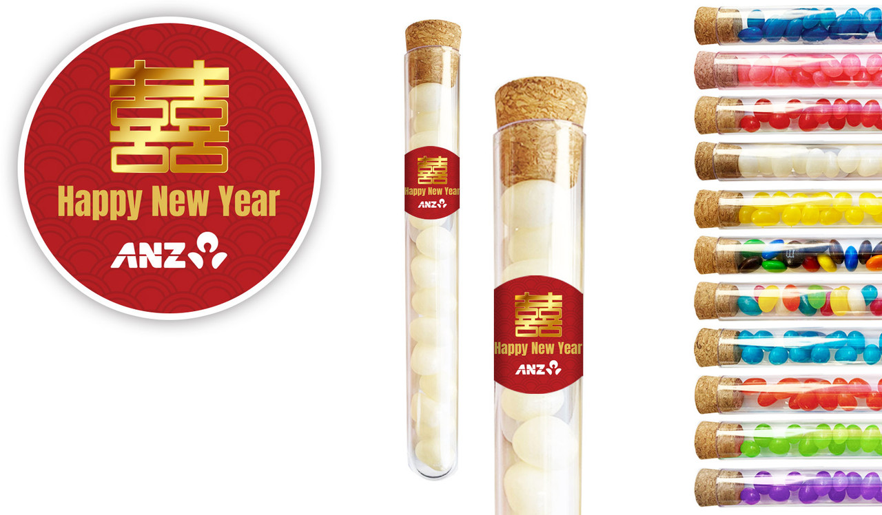 Double Happiness Chinese New Year Personalised Test Tubes