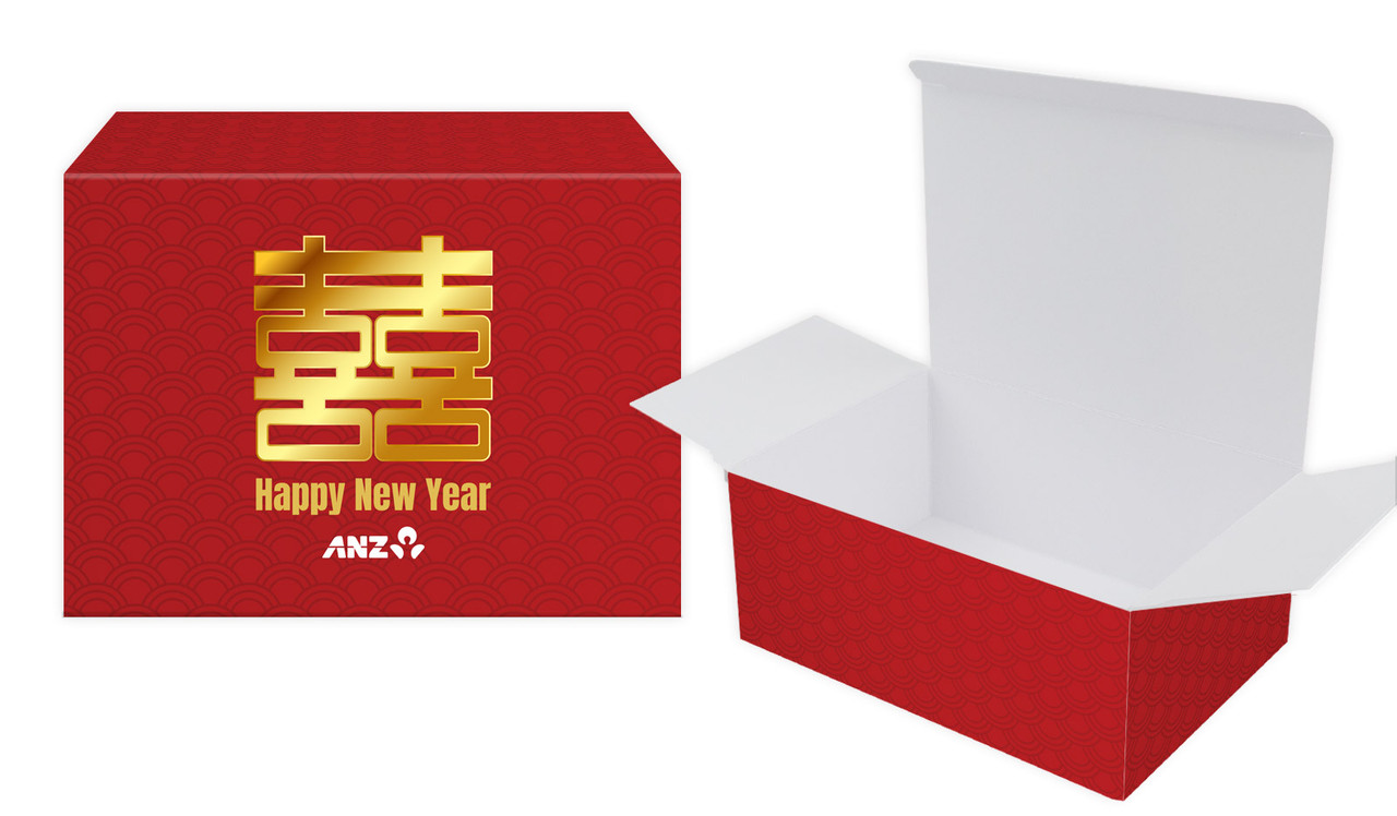 Double Happiness Chinese New Year Personalised Tuck Gift Box