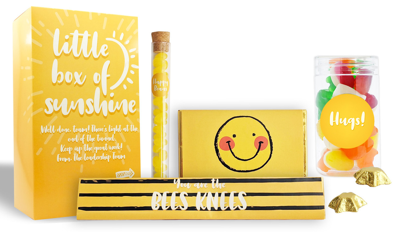 Little Box Of Sunshine Compact Hamper With Personalised Box