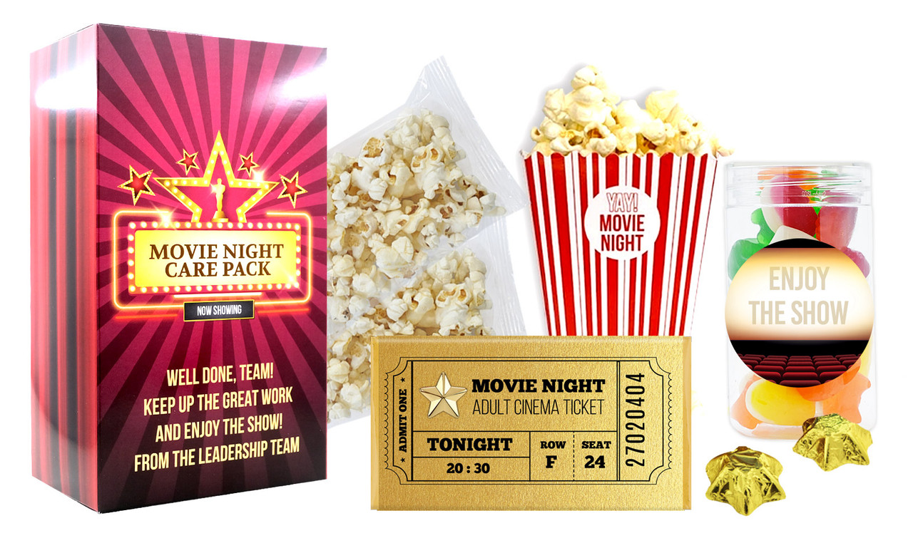 Movie Night Compact Hamper In Personalised Gift Box