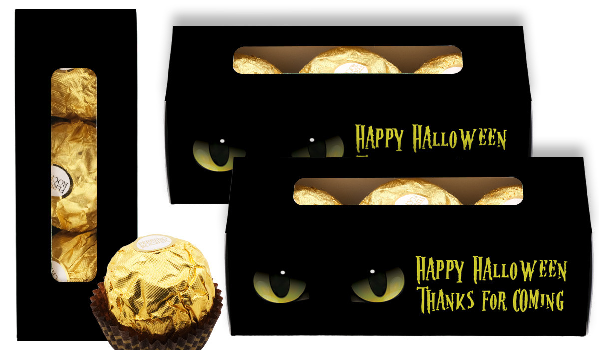 Cats Eyes Personalised Halloween Ferrero Rocher Gift Box